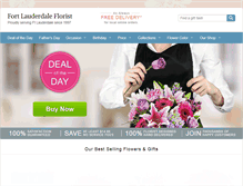 Tablet Screenshot of ftlauderdalefloral.com